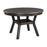 Amherst Standard Height 5PC Dining Set-Table and Four Faux Leather Side Chairs in Walnut