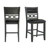 Amherst Counter Side Chair W/PU Cushion Grey Finish (2 Per Pack)