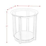 Elsa 2PC Occasional Table Set-Coffee Table & End Table