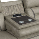 Engage 2PC Living Room Set in Corral Grey-Sofa & Loveseat
