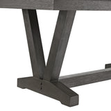 Everdeen Dining Set in Charcoal-Table & Four Chairs