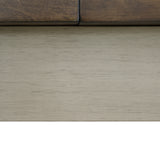 Farmington Storage Dining Bench in Medium Brown and Washed Stone
