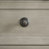 Farmington 5-Drawer Chest in Medium Brown and Washed Stone