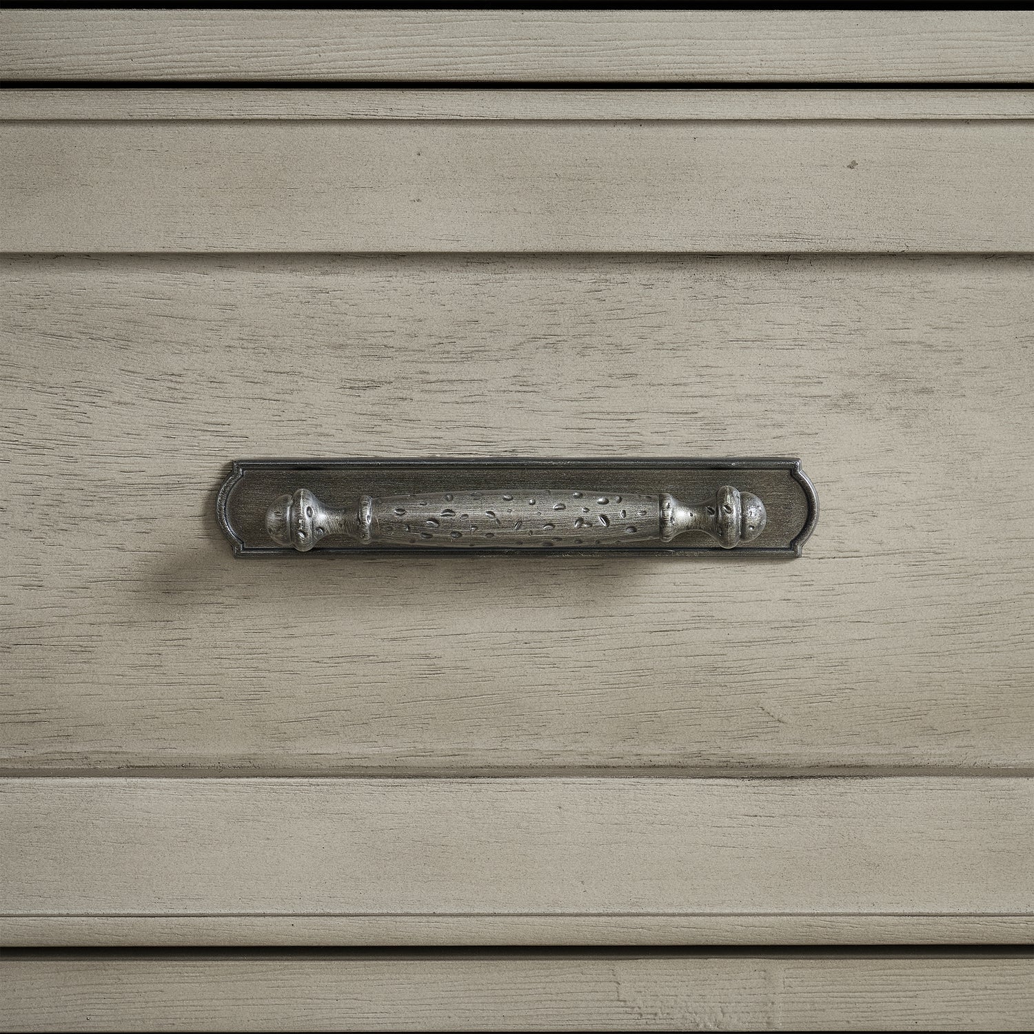 Farmington 5-Drawer Chest in Medium Brown and Washed Stone