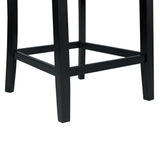 Valentino White 5PC Counter Height Dining Set - Table & Four Grey Chairs