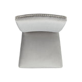 Francesca Counter Dining Gray Counter Velvet Side Chair (2 Per Pack)