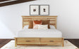 GALNH5131 King Storage Bed - Natural Hickory