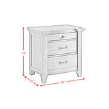 Gage 3-Drawer Nightstand with USB and Power in Chestnut