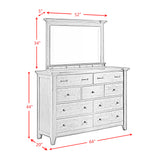 Gage Dresser & Mirror Set in Chestnut