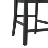 Garcia 5PC Counter Set with Table and 4 Chairs in Black