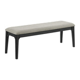 Garcia 6PC Dining Set with Table, 4 Chairs, and Bench in Black
