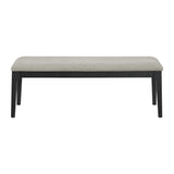 Garcia 6PC Dining Set with Table, 4 Chairs, and Bench in Black