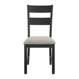 Garcia 6PC Dining Set with Table, 4 Chairs, and Bench in Black
