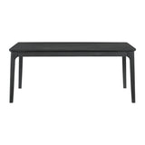 Garcia 6PC Dining Set with Table, 4 Chairs, and Bench in Black