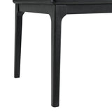Garcia 6PC Dining Set with Table, 4 Chairs, and Bench in Black