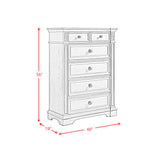 Glenmore 5-Drawer Chest in Aged Grey