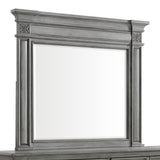Glenmore Dresser and Mirror Set in Aged Grey