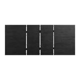 Grady 7PC Dining Set in Black-Table & Six Slat Back Chairs