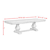 Gramercy 7PC Dining Set-Table and Six Tall Back Chairs