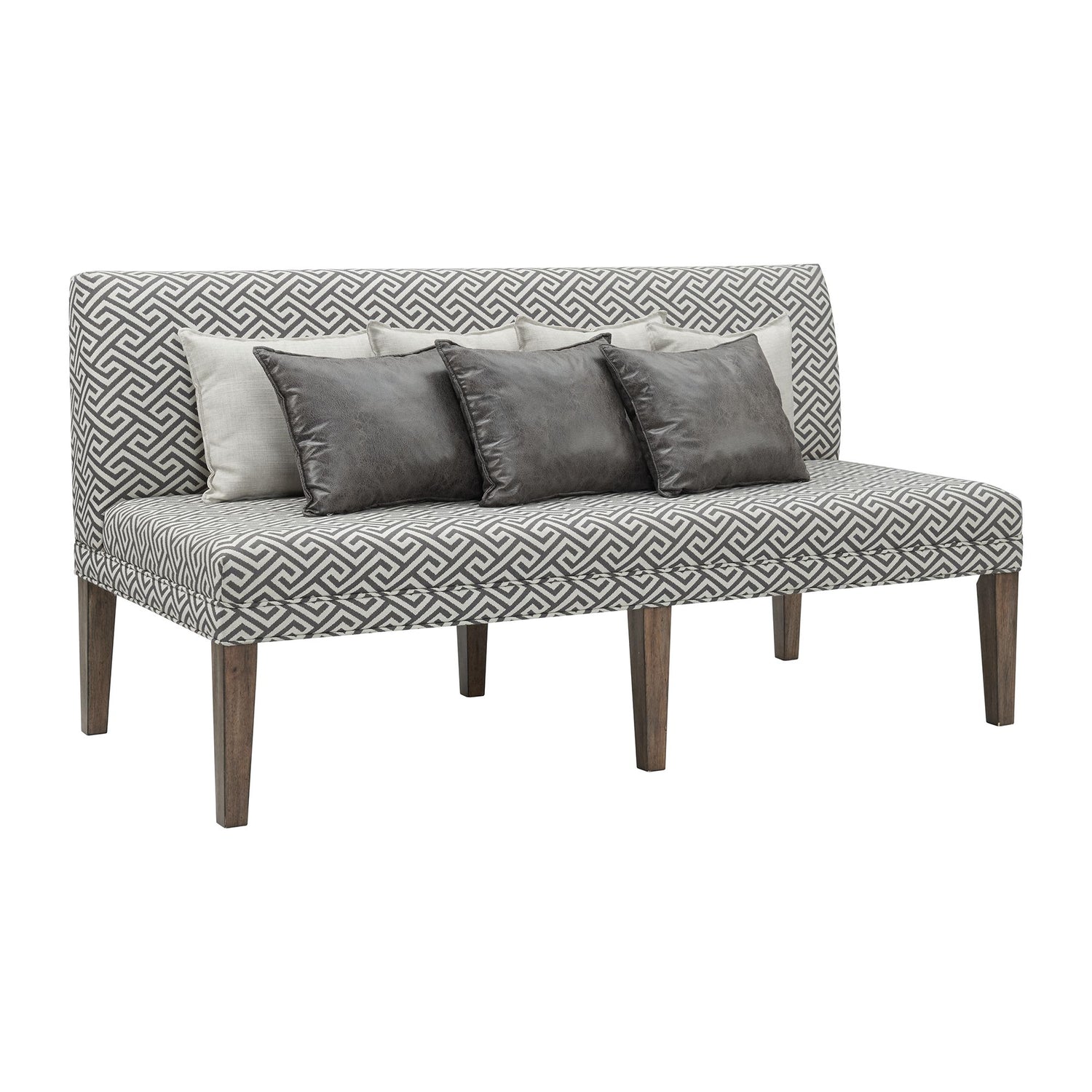 Gramercy 6PC Dining Set-Table, Four Tufted Tall Back Chairs and Settee