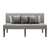 Gramercy Dining Three Seat Sofa w/Seven Pillows