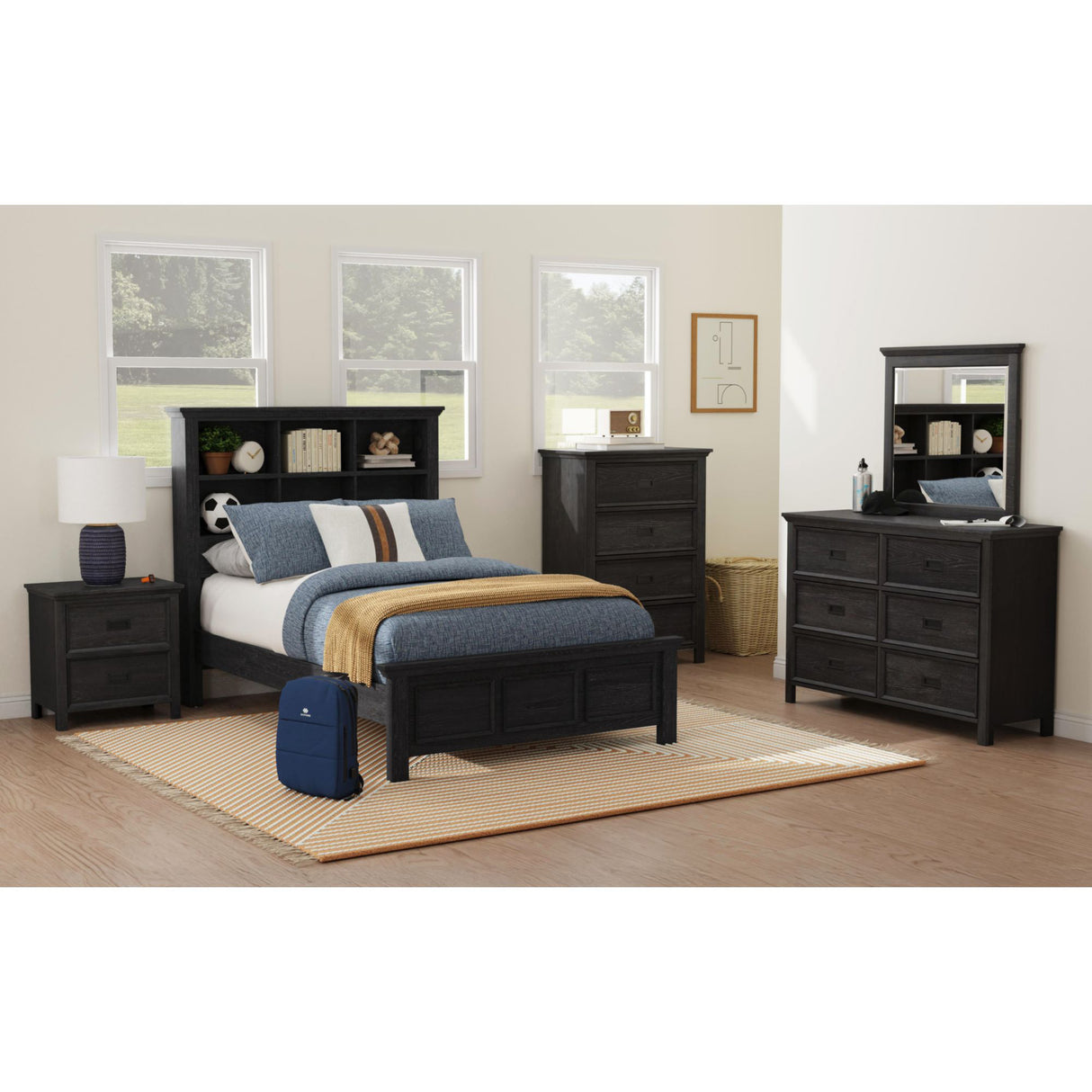 Hampton Kids Dresser and Mirror Set
