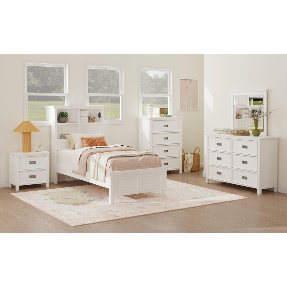 Hampton Kids Dresser and Mirror Set
