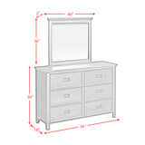 Hampton Kids Dresser and Mirror Set