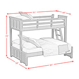Hampton Kids Over Bunk with Ladder Bedroom Set