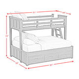 Hampton Kids Over Bunk with Ladder and Trundle