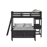 Hampton Kids Over Loft with Ladder and Desk with Speaker