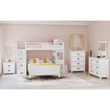Hampton Kids Over Loft with Staircase and Desk with Speaker Bedroom Set