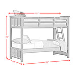 Hampton Kids Over Bunk with Ladder Bedroom Set