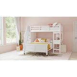 Hampton Kids Over Loft with Staircase and Desk with Speaker