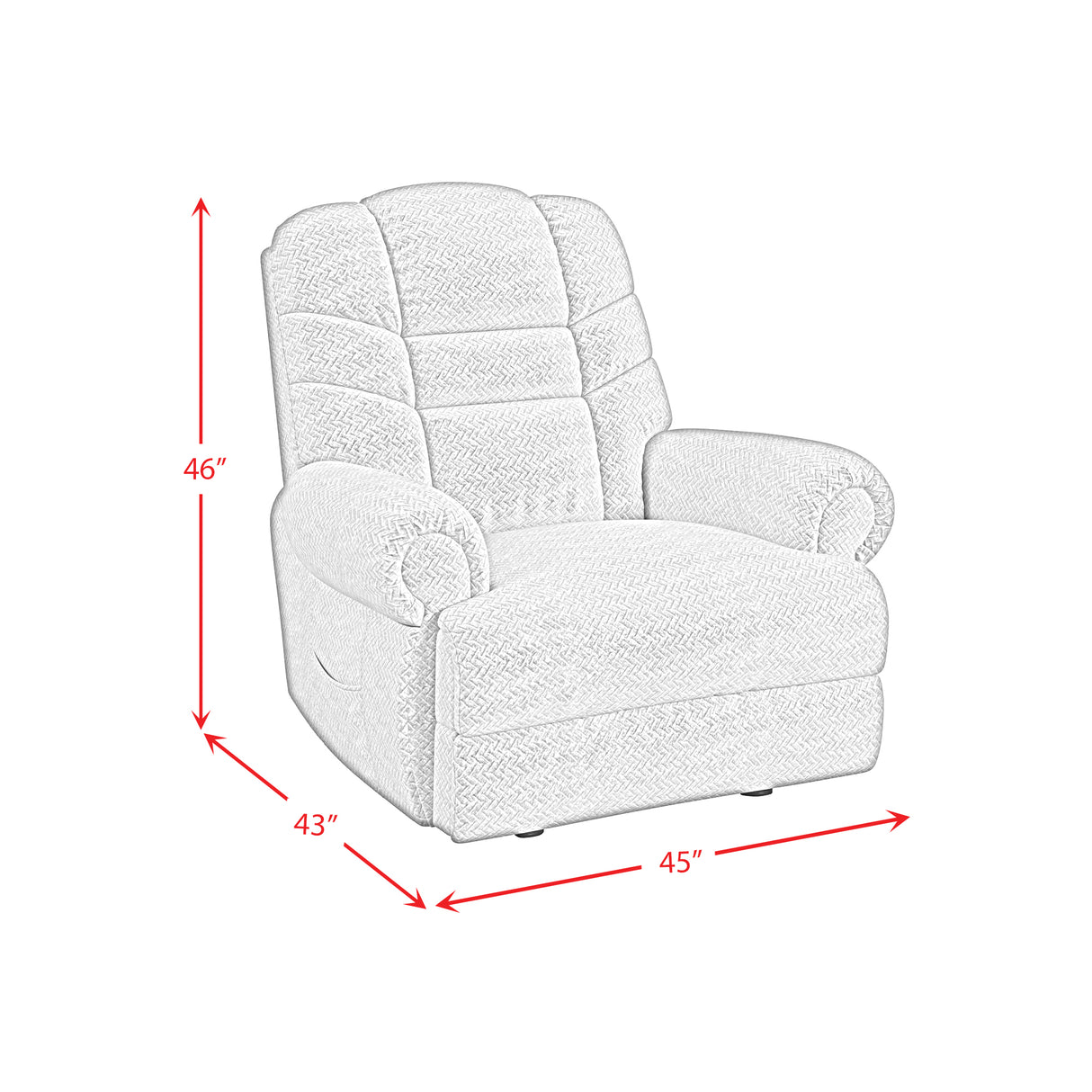 Hermes Power Lift Chair in Menio Park Dove