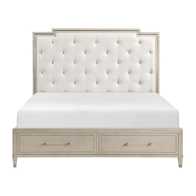 Genoa California King & Eastern King Platform Bed with Footboard Storage image