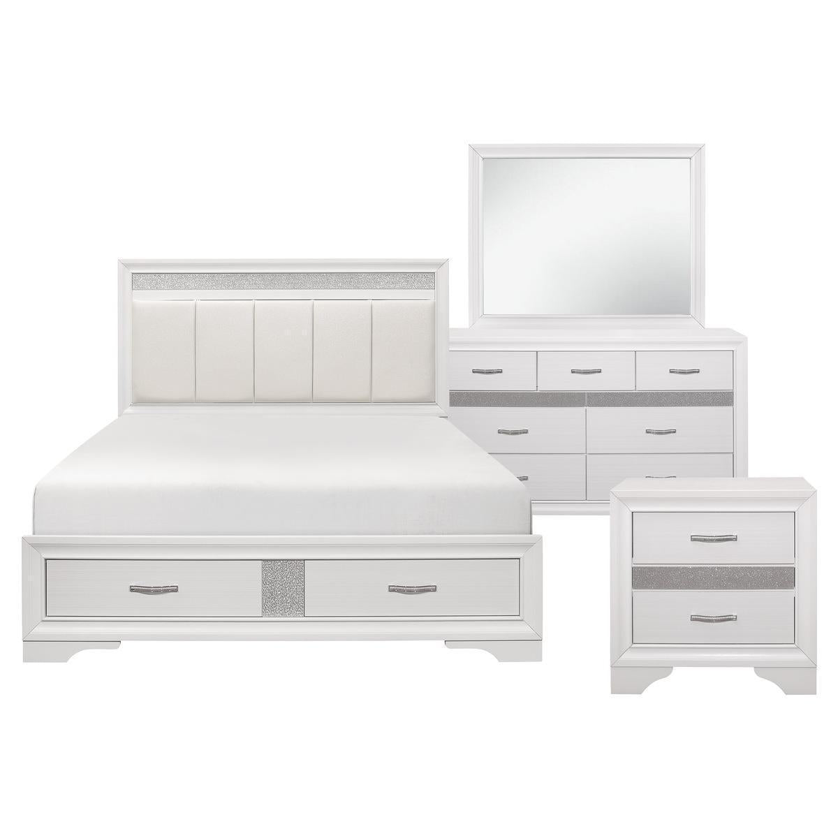 Luster 4 & 5 Piece Queen Bed Set image
