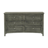Garcia 6 Drawer Dresser in Gray 2046-5