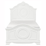 Lucida Twin Panel Bed in White 2039TW-1