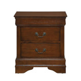 Mayville 2 Drawer Nightstand in Brown Cherry 2147-4