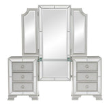 Avondale Vanity Dresser with Mirror in Silver 1646-15