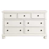 Laurelin 7 Drawer Dresser in White 1714W-5