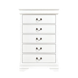 Mayville 5 Drawer Chest in White 2147W-9