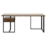 Sedley Return Desk with One Cabinet, Reversible in Walnut 5415RF-16