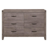 Woodrow 6 Drawer Dresser in Gray 2042-5