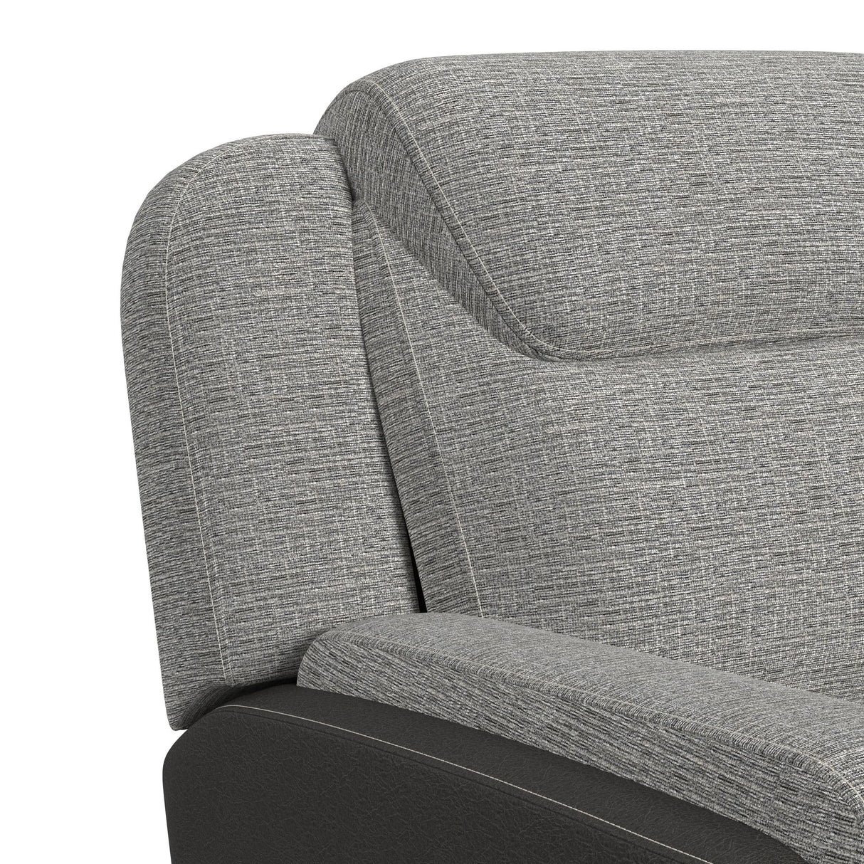 Hornet 3PC Living Room Set in Rancho Grey-Sofa, Loveseat & Recliner