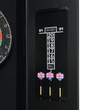 Hurricanes Dartboard Cabinet with Speaker and LED in Black (3A Packing)