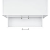 Irvine Mini Dressing Table with Stool, LED and USB in Glossy White