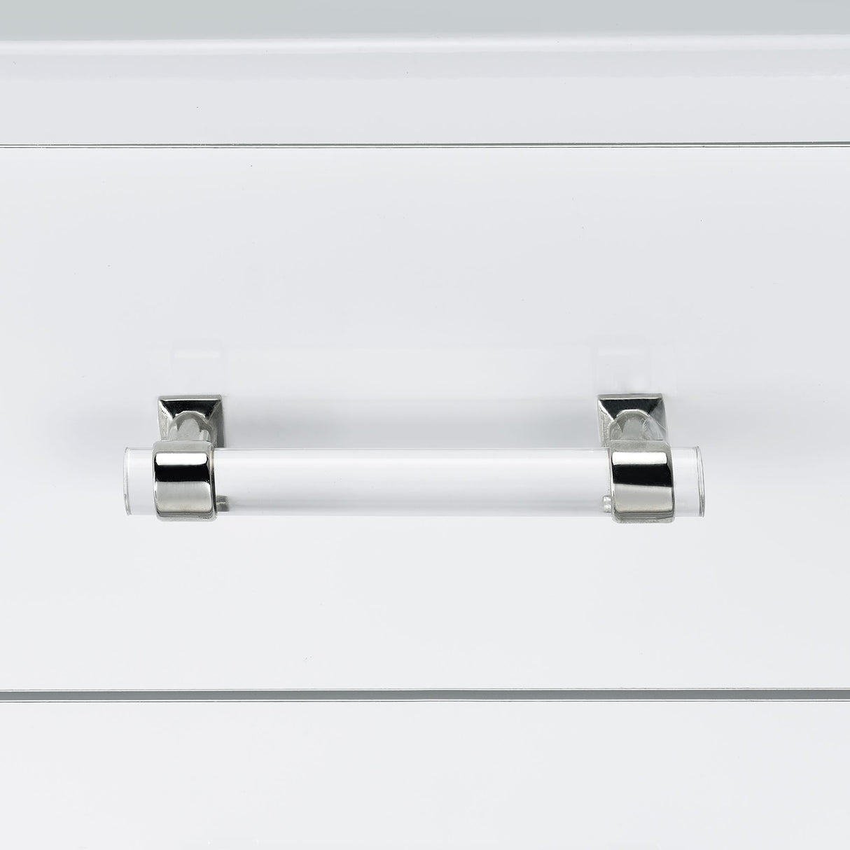 Irvine Mini Dressing Table with Stool, LED and USB in Glossy White