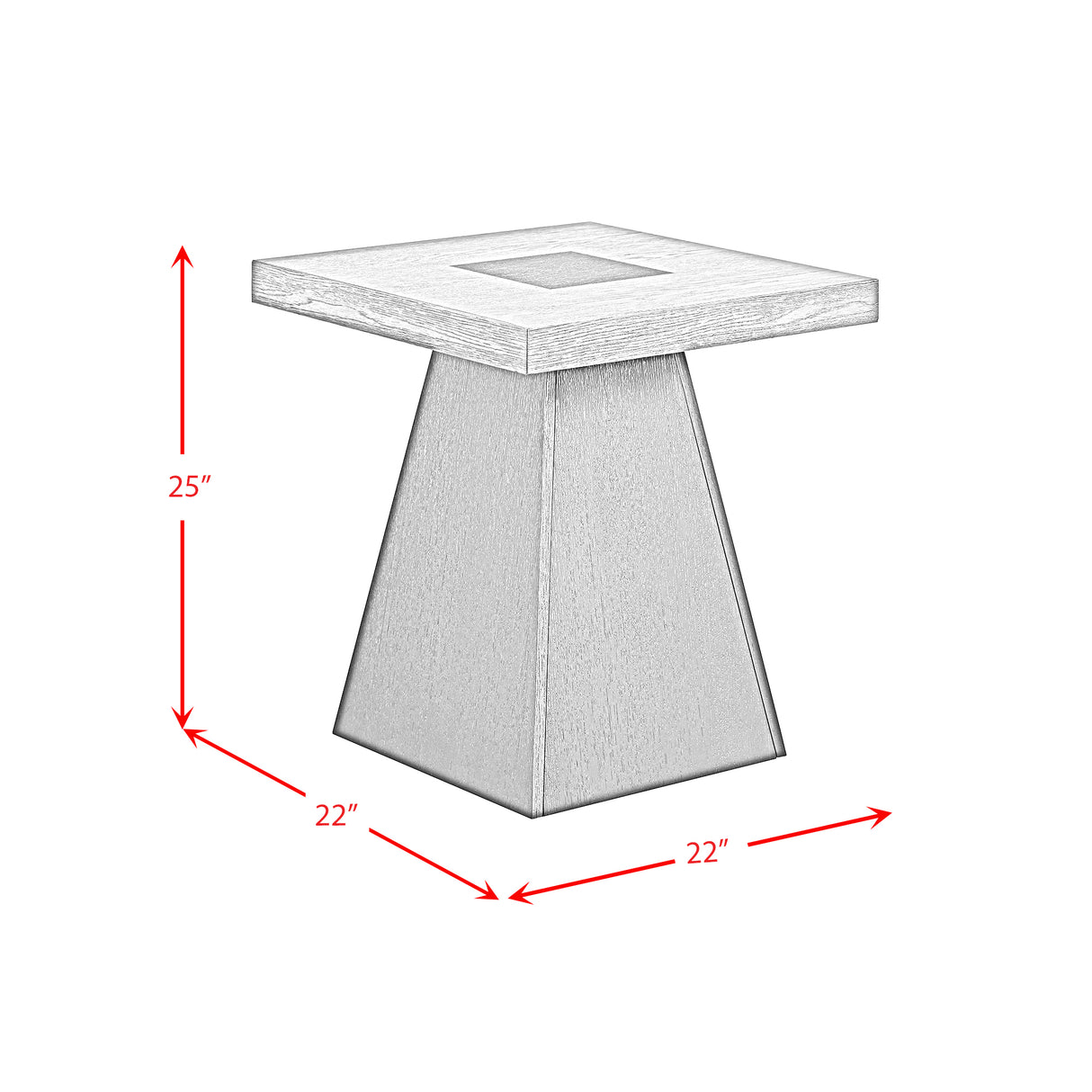Jemma 2PC Occasional Table Set in Grey and Dark Espresso-Coffee Table & End Table